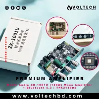 Wuzhi Audio ZK-1001U (100W) Mono Amplifier + Bluetooth 5.3 | TPA3116D2 | Voltech Electronics